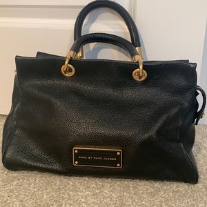 NWOT Marc by Marc Jacobs black leather handbag